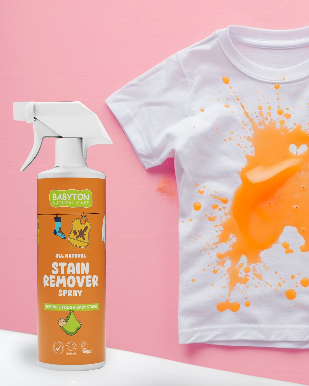 بخاخ مزيل البقع الطبيعي ٥٠٠ مل - بيبيتون - صورة 4